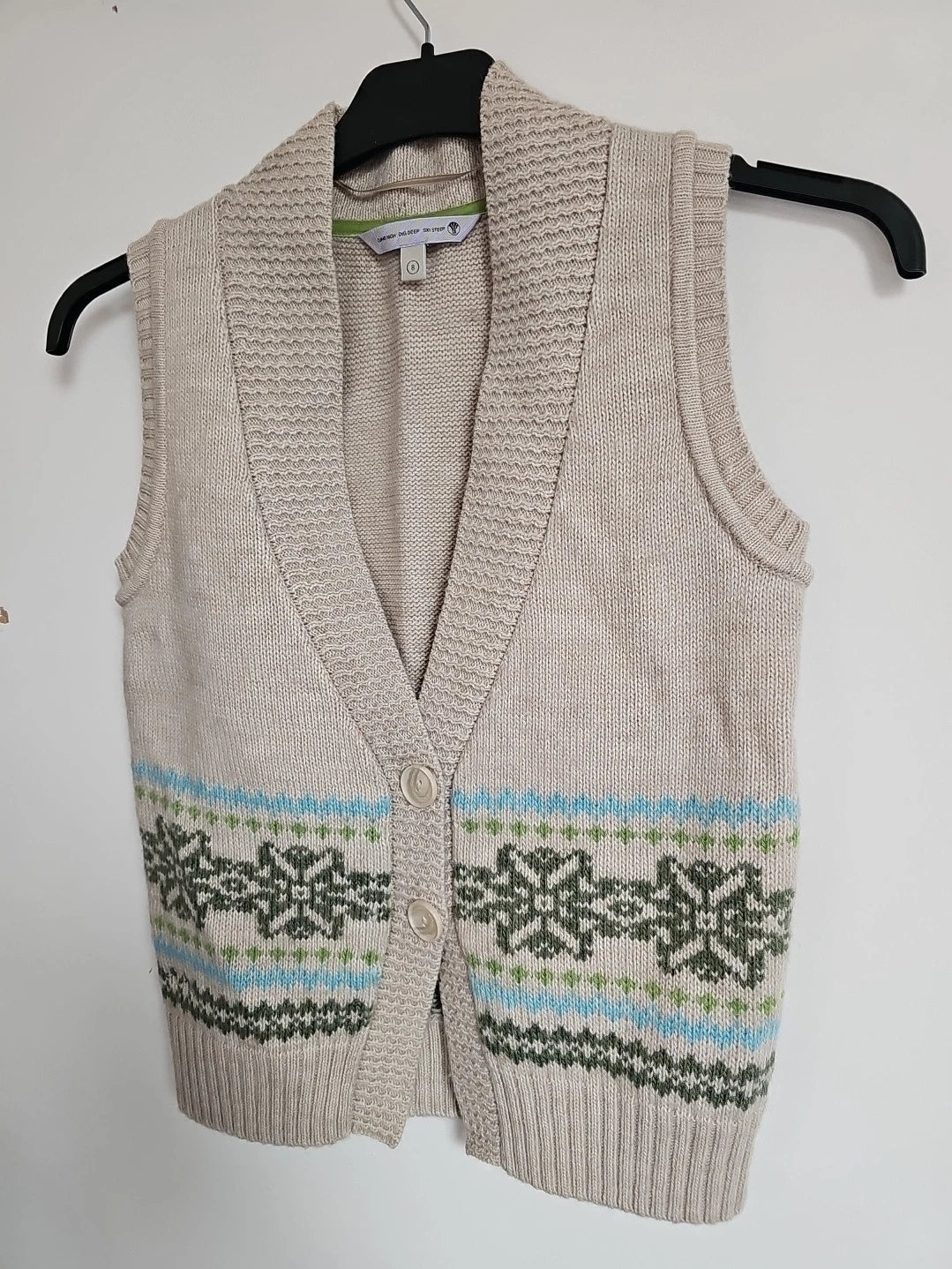 Fat Face Alpaca Wool Blend Tank Cardigan Jumper Top Size 8