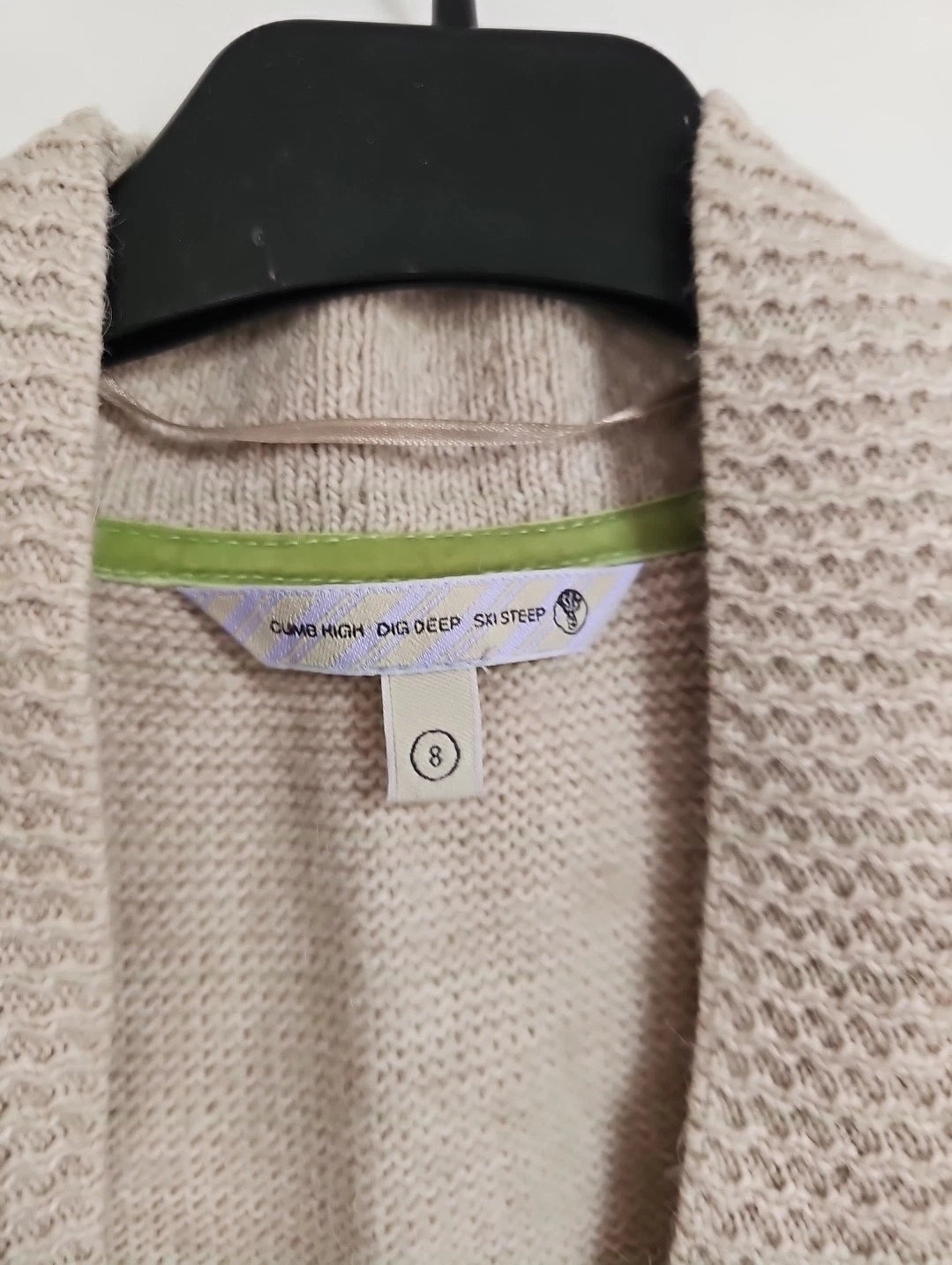 Fat Face Alpaca Wool Blend Tank Cardigan Jumper Top Size 8